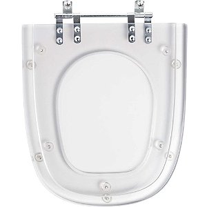 Assento Sanitário Poliester Monte Carlo Transparente