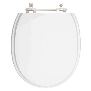 Assento Sanitário Poliester Village Branco Para vaso Deca