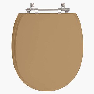 Assento Sanitário Poliester De Ville Bege Castor para vaso Deca