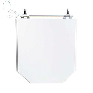 Assento Sanitário Tampa de Vaso Branco Resina Poliester Atrium para bacia Incepa