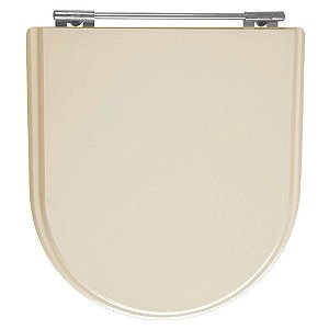 Assento Sanitário Poliester Calypso Bone (Bege) para vaso Incepa
