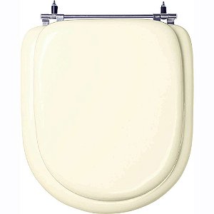 Assento Sanitário Almofadado Calypso Bege Claro (Biscuit) para vaso Incepa