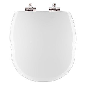 Assento Sanitario Poliester com Amortecedor Massima Branco para Vaso Incepa