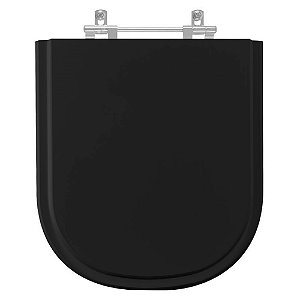 Assento Sanitário Life Preto para vaso Celite