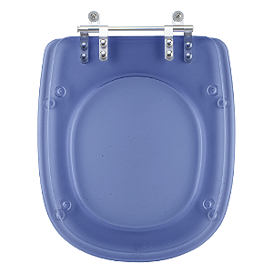 Assento Sanitario Poliester Stylus Azul Transparente para vaso Celite
