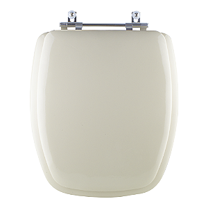 Assento Sanitário Almofadado Stylus Bege Claro para vaso Celite