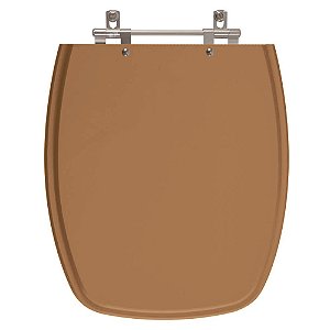 Assento Sanitario Poliester Stylus Amarelo Terra para vaso Celite