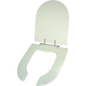 Assento Sanitário Poliester Luna Medic (PNE) Branco para vaso Icasa