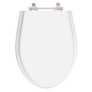 Tampa de Vaso Poliéster Alpinia Branco para bacia Fiori 1.6gpf 6lpf