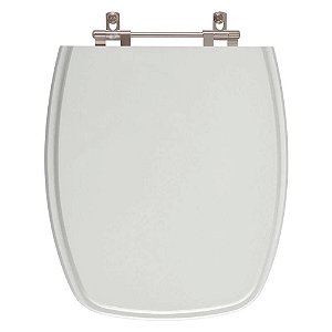 Assento Sanitário Primula Plus Cinza Claro para vaso Fiori