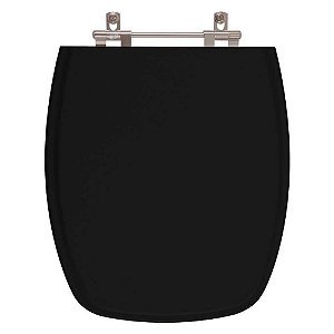 Assento Sanitario Primula Plus Preto para bacia Fiori 6lpf