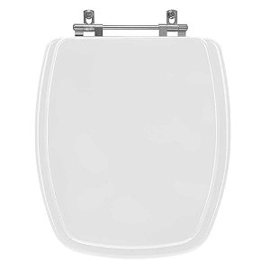 Tampa de Vaso Acrilico Laguna Branco para bacia Hervy 6lpf