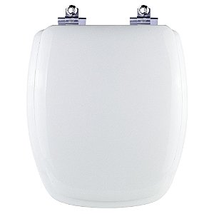 Assento Sanitário Almofadado Soft Close Stylus Branco para vaso Celite