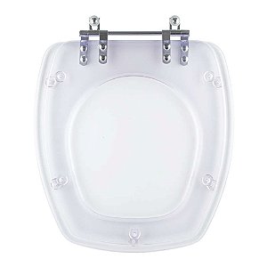 Assento Sanitario Poliester Acrilico Transparente Thema para Vaso Incepa 6lpf