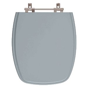 Assento Sanitário Poliester Stylus Cinza Perola para vaso Celite