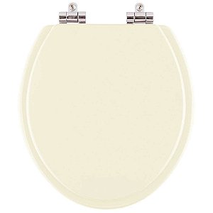 Tampa de Vaso Poliéster Soft Close Izy Creme para vaso Deca