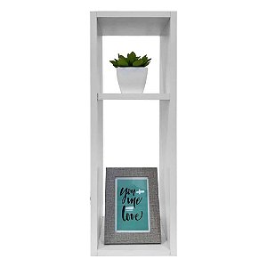 Mesa De Cabeceira Pequena 20x20x60cm Branco Quarto Sala