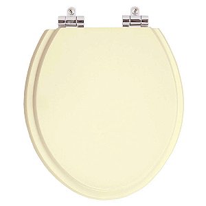 Assento Sanitario com Amortecedor Convencional Oval Pergamon (bege claro) para vaso Celite