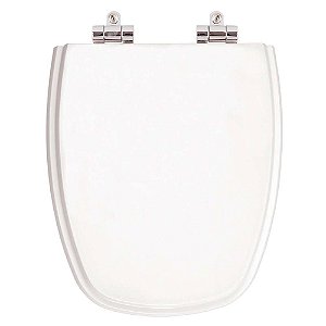 Tampa De Vaso Poliester Com Amortecedor Monte Carlo Branco Para Bacia Deca