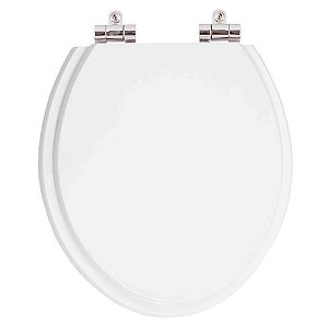 Assento Sanitário Anti Bactéria com Amortecedor Ravena Branco Para Vaso Deca