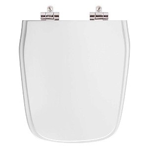 Assento Sanitário Poliester Soft Close Imperium Branco para vaso Celite