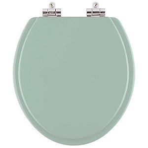 Assento Sanitario Poliester Soft Close Convencional / Oval Verde Claro para vaso Icasa