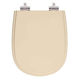 Assento Sanitario Poliester com Amortecedor Paris Visone (Salmao) para Vaso Ideal Standard