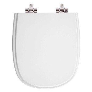 Assento Sanitario Poliester com Amortecedor Paris Branco (Neve) para Vaso Ideal Standard