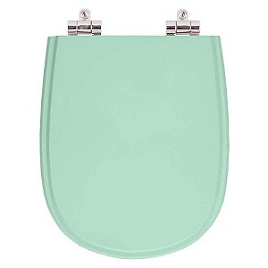 Assento Sanitario Poliester com Amortecedor Paris Verde Claro para Vaso Ideal Standard