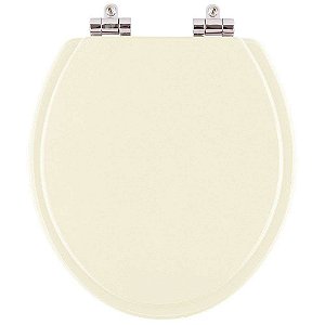 Assento Sanitario com Amortecedor Convencional Oval Palha (bege claro) para vaso Incepa