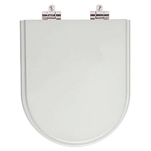 Assento Sanitario com Amortecedor Omega Cinza para Vaso Deca