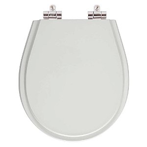 Assento Sanitario Poliester com Amortecedor Avalon Silver (Cinza Claro) para Vaso Ideal Standard
