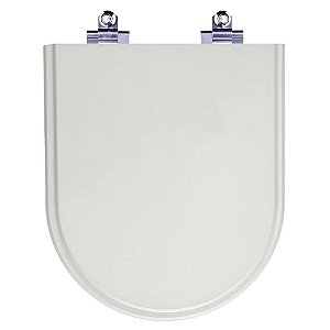 Tampa de Vaso Sanitário com Amortecedor Carrara Cinza Real (Cinza Claro) para Bacia Deca