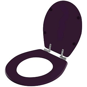 Assento Sanitario Poliester Com Amortecedor Avalon Ametista Para Vaso Ideal Standard