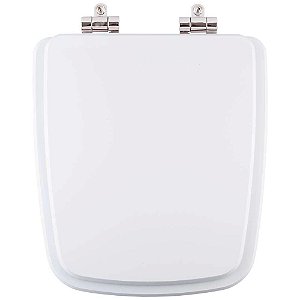 Tampa De Vaso Poliester Com Amortecedor Boss Branco Para Bacia Incepa