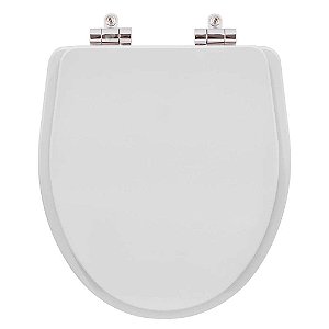 Assento Sanitario Poliester Com Amortecedor Victoria Branco Para Vaso Roca