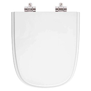 Tampa De Vaso Poliester Com Amortecedor Ibiza Branco Para Bacia Incepa
