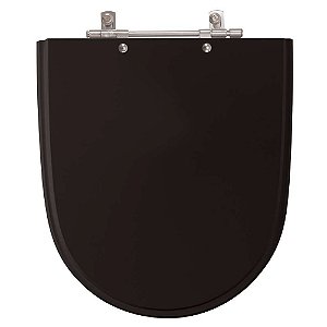 Assento Sanitário Mondiale Preto para vaso Celite