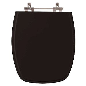 Assento Sanitário Stylus Preto para vaso Celite