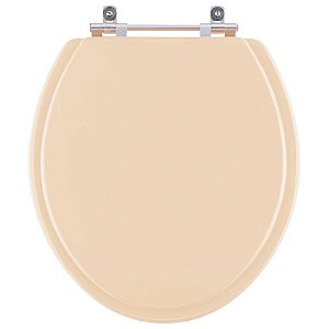Assento Sanitário Convencional Oval Pêssego Rosa Shell para vaso Incepa
