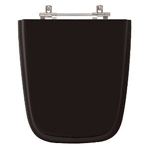 Assento Sanitario Aero Preto para vaso Ideal Standard