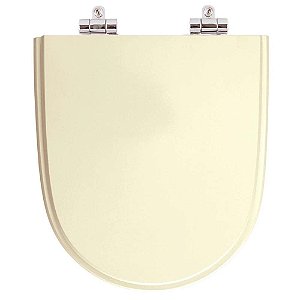 Assento Sanitário Poliester Soft Close Mondiale Marfim para vaso Celite