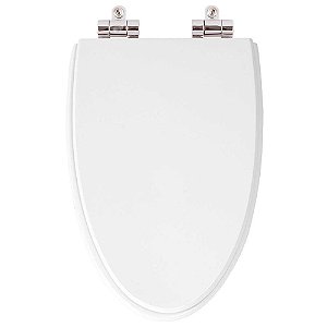 Assento Sanitário Poliester Soft Close Proa Branco