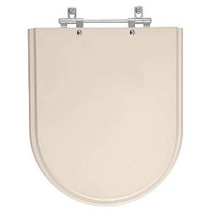 Assento Sanitario Poliester Carrara Amendoa para vaso Deca
