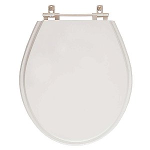 Assento Sanitário Poliester Studio Cinza para bacia Deca