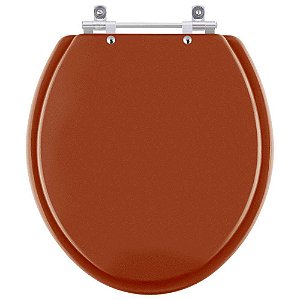 Assento Sanitario Poliester Targa Caramelo Para vaso Deca