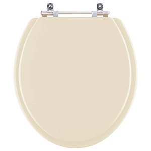 Assento Sanitario Poliester Colonial Marfim (Bege Claro) para vaso Hervy