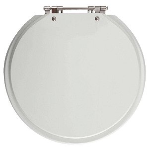 Assento Sanitario Poliester Futura Cinza Claro para vaso Hervy
