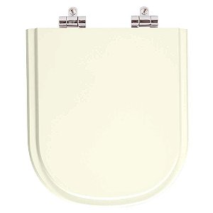 Assento Sanitário Poliester Soft Close Etna Palha (Bege Claro) para vaso Icasa