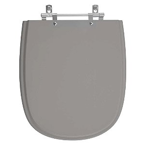 Assento Sanitario Poliester Sabatini Cinza Escuro para vaso Icasa
